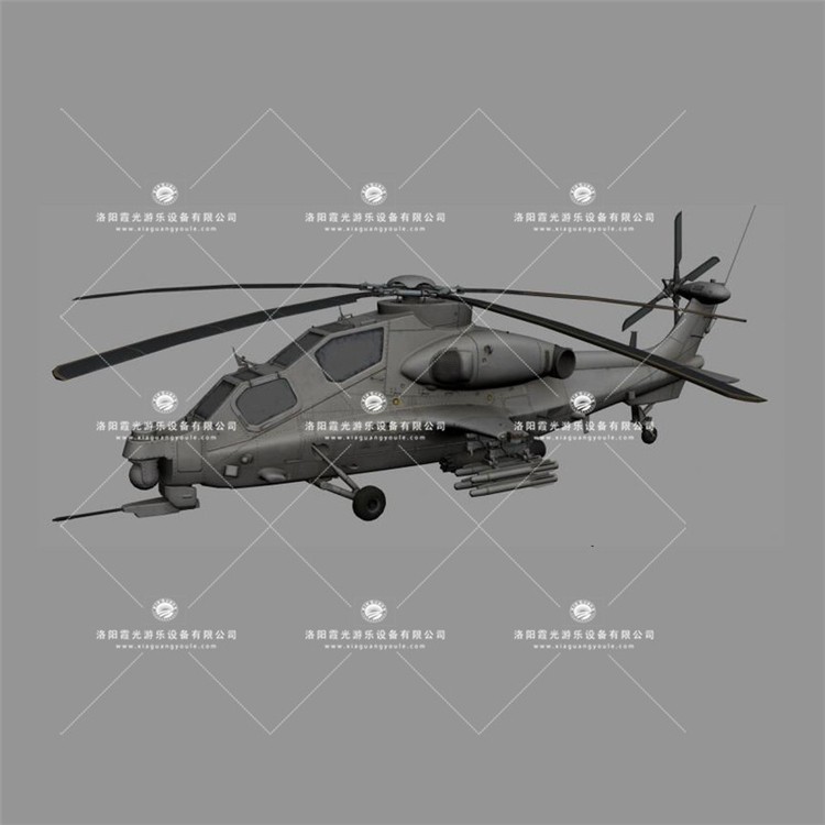 融水武装直升机3D模型